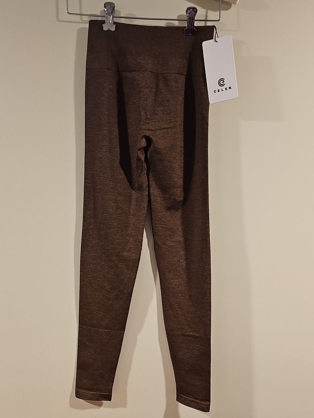 Women's High-Waist Brown Leggings. Size Xs. Nwt.